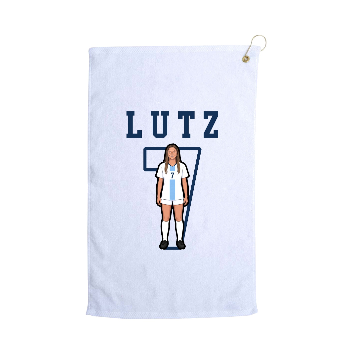 Golf Towel — Shirsey in White