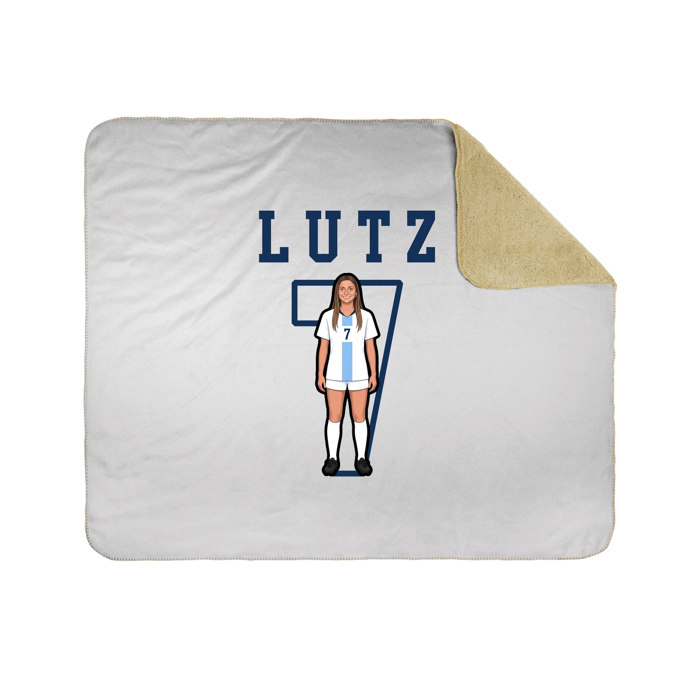 Throw Blanket — Shirsey in White