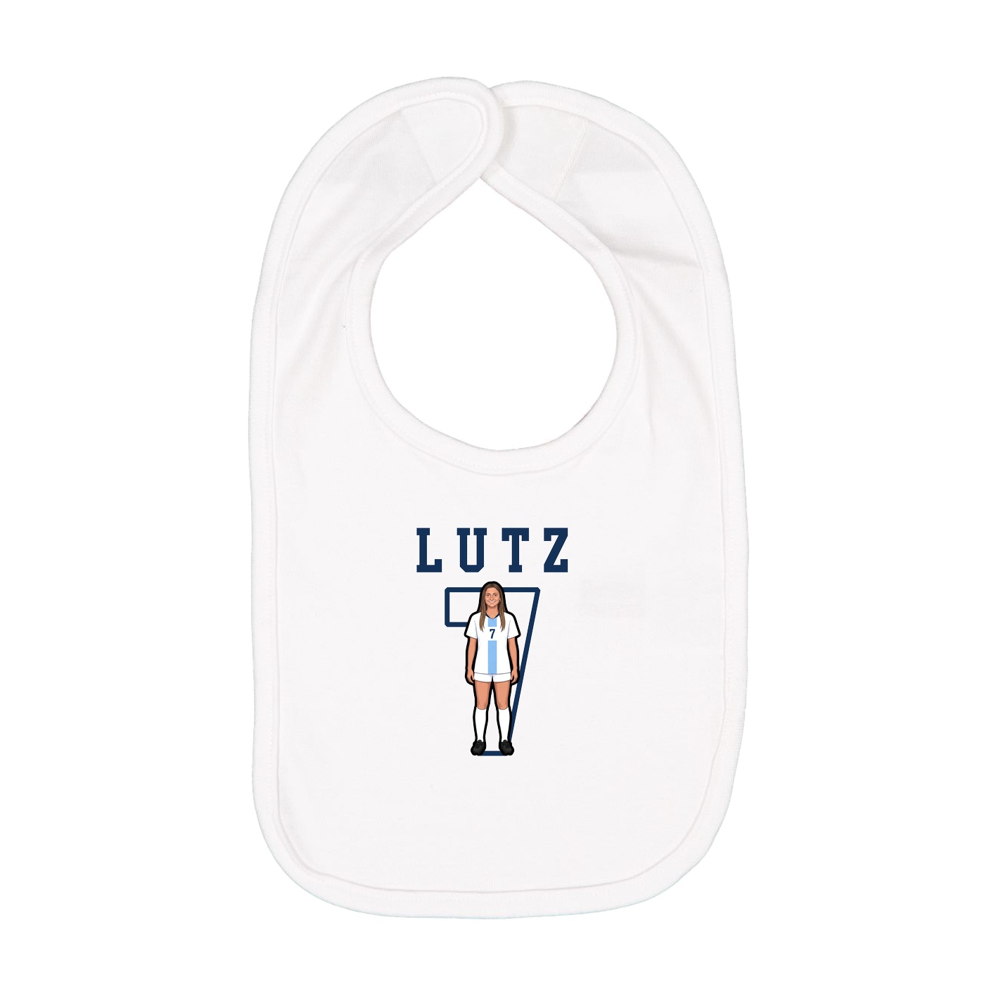 Infant Bib — Shirsey in White
