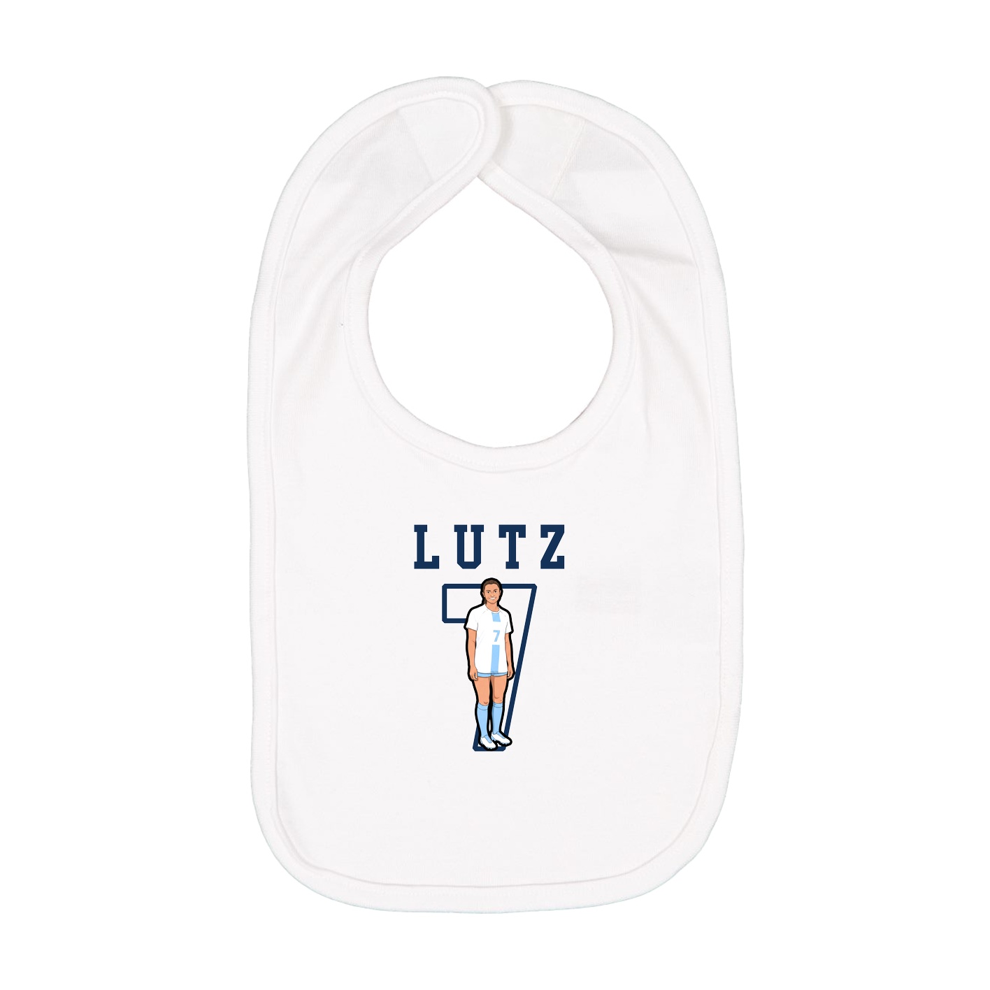 Infant Bib — Shirsey in White