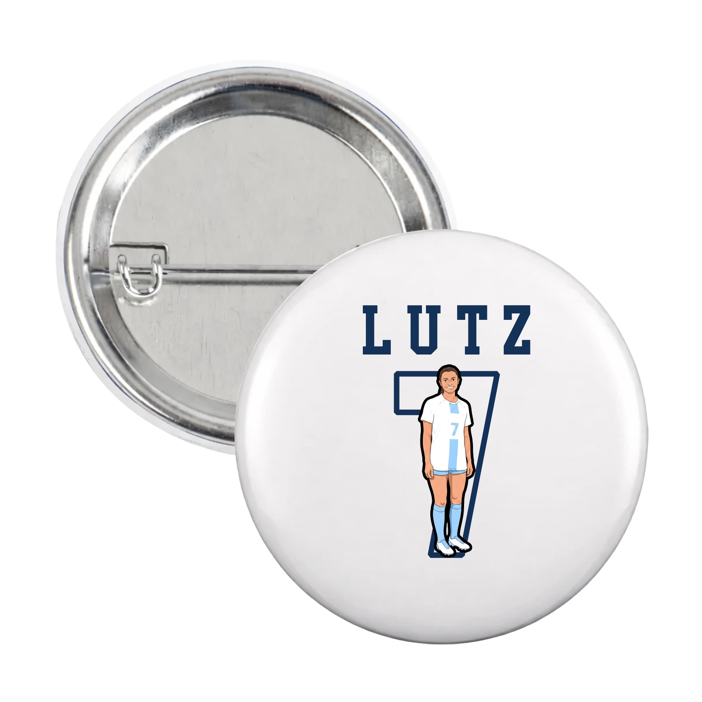 Game Day Button — Shirsey in White