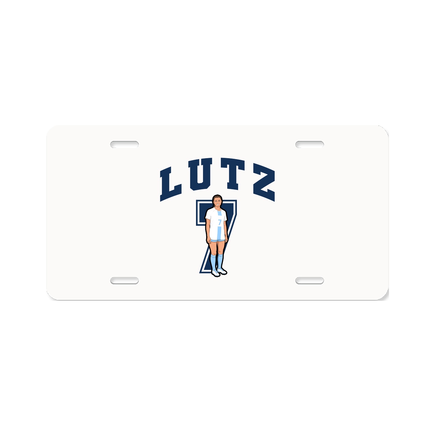 License Plate — Number in Classic