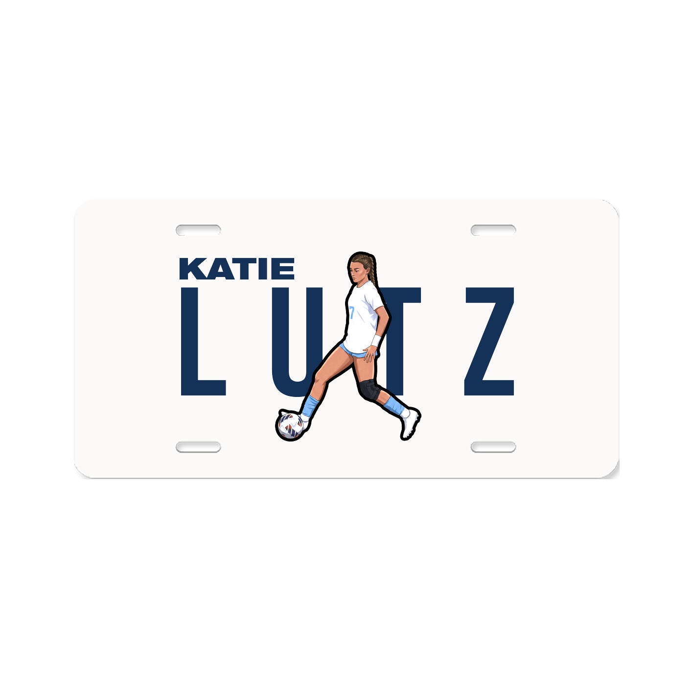 License Plate — Player Name in Classic