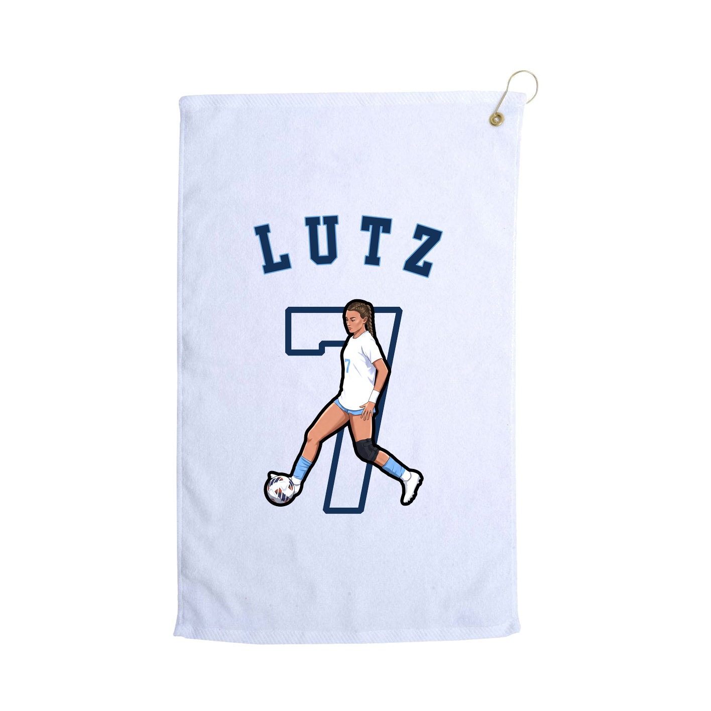 Golf Towel — Shirsey Arch in White