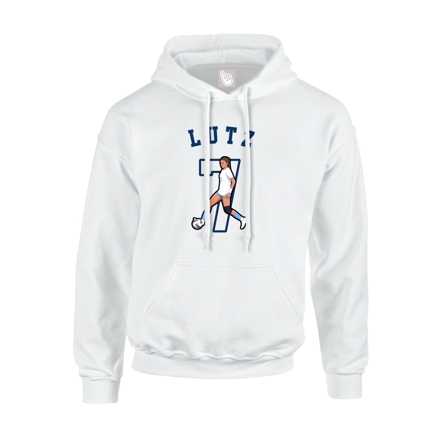 Youth Hoodie — Shirsey Arch in White