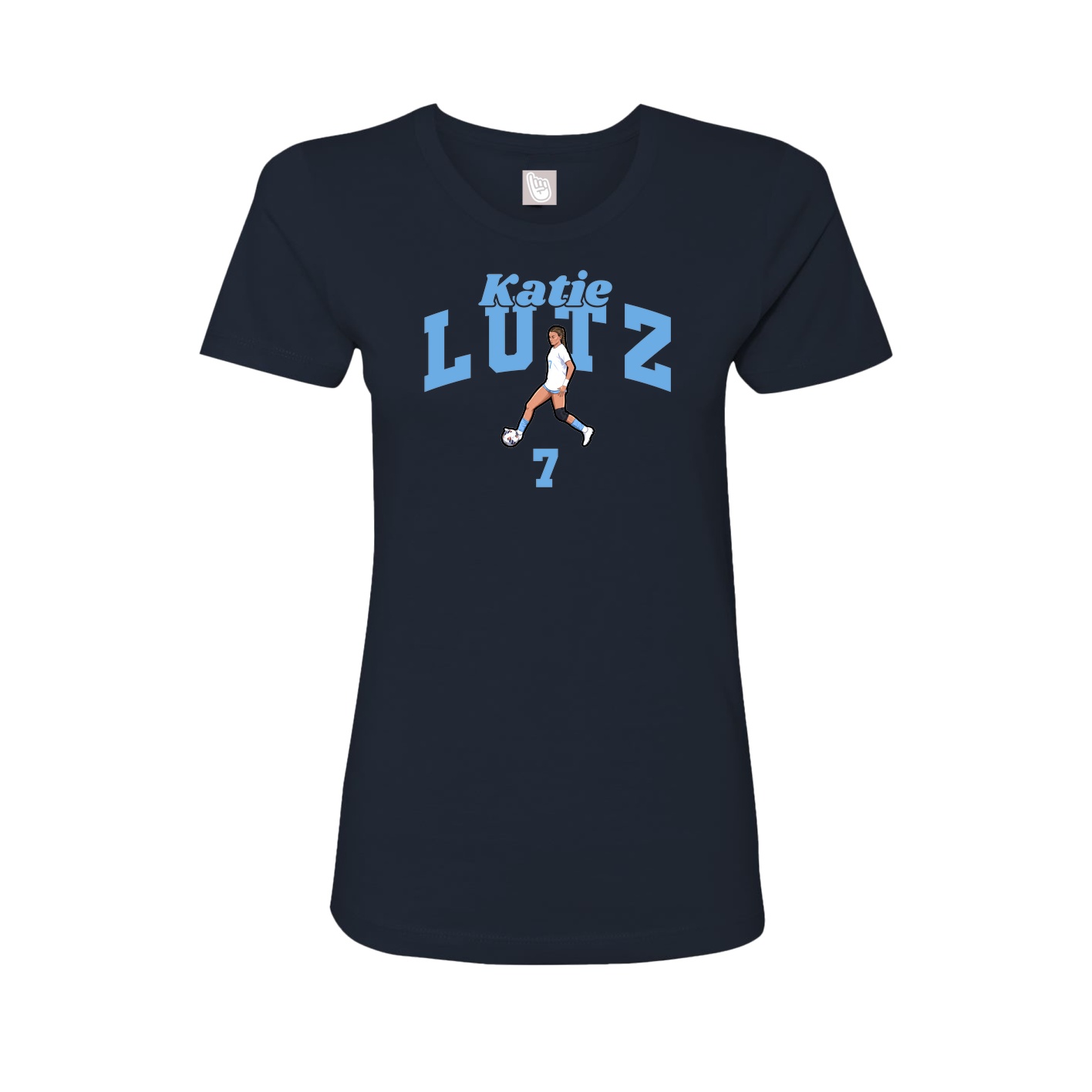 Womens Tee — Signature Arch in Navy