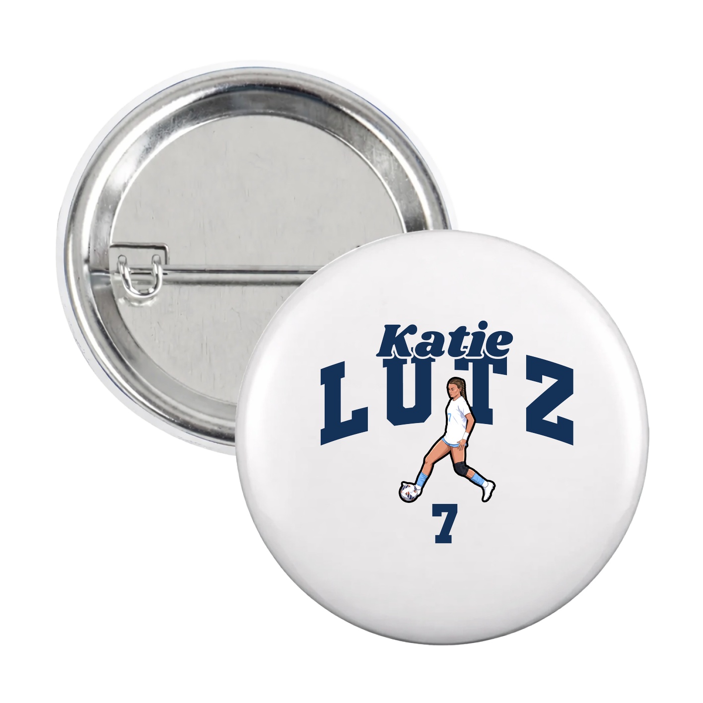 Game Day Button — Signature Arch in White