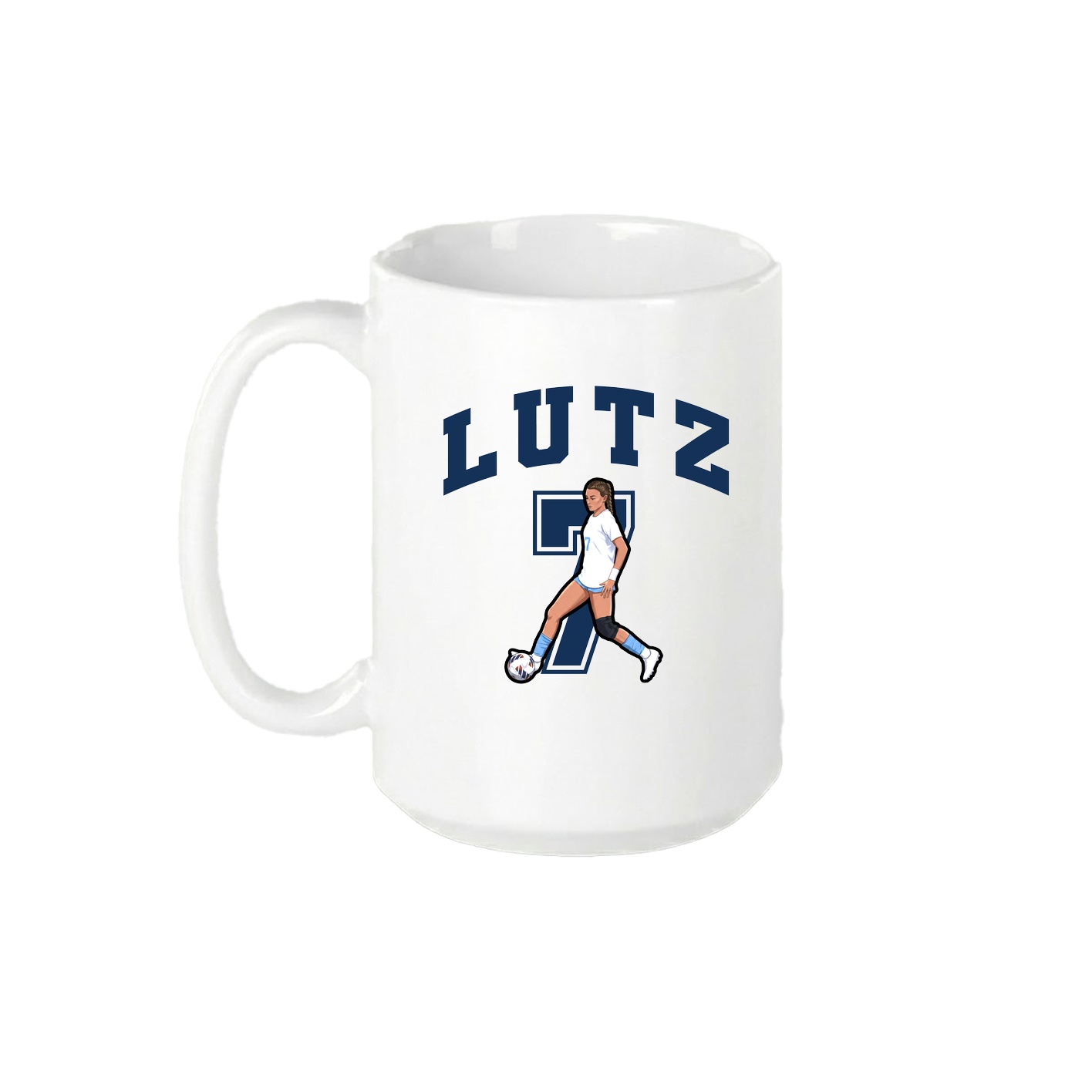 15oz Coffee Mug — Number in White