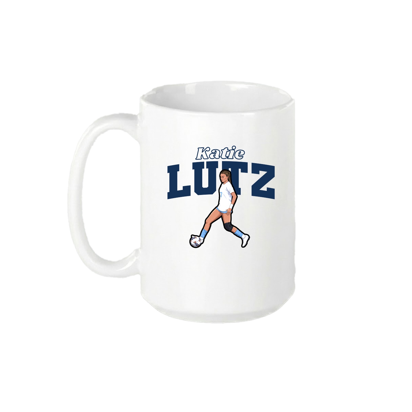 15oz Coffee Mug — Name Arch in White