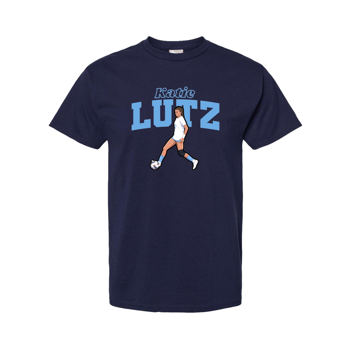 Youth Tee — Name Arch in Navy