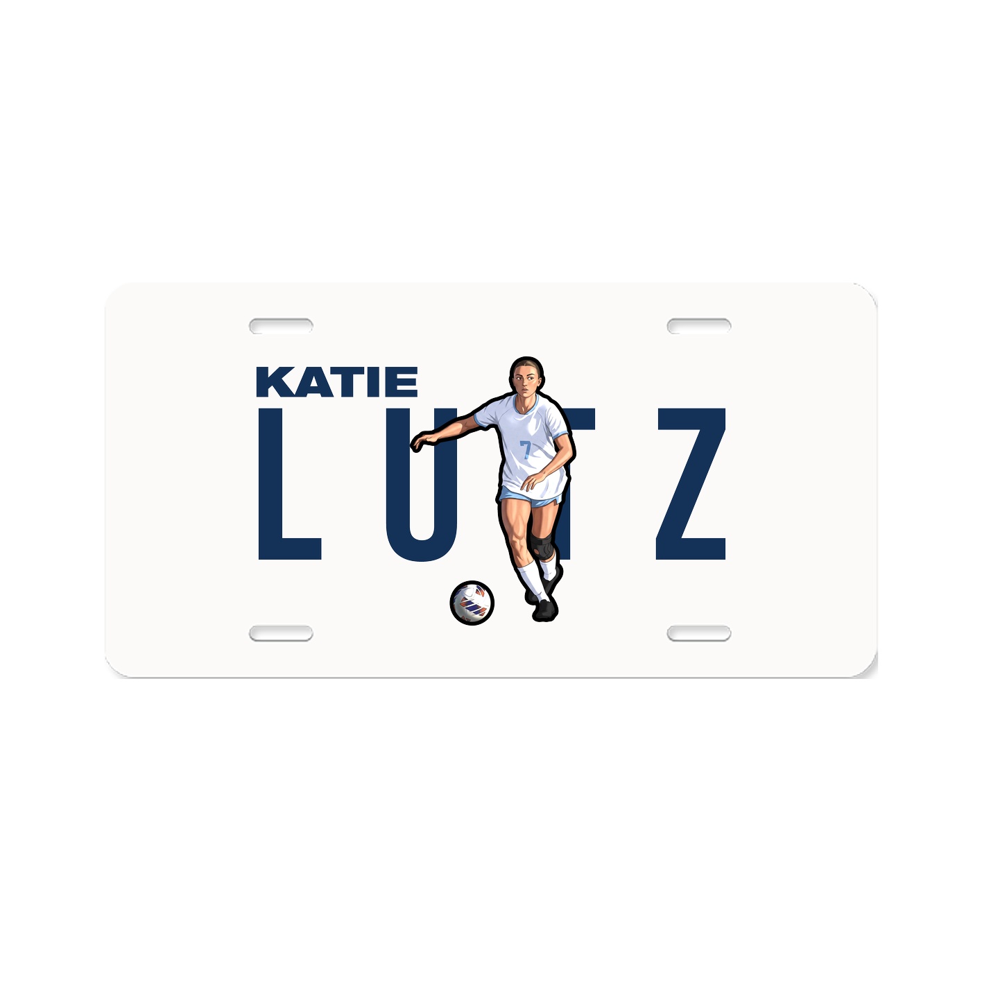 License Plate — Player Name in Classic