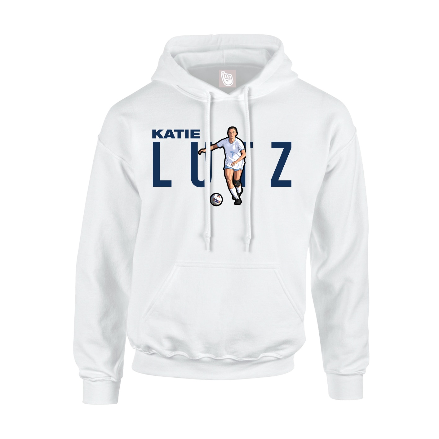 Hoodie — Player Name in White