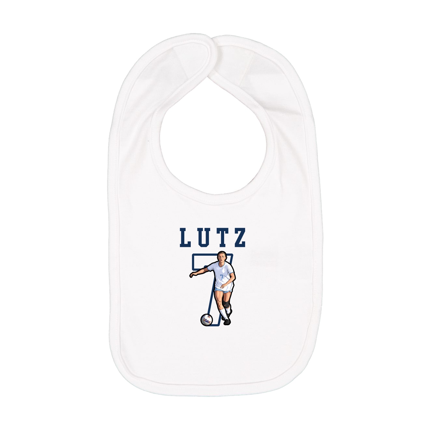 Infant Bib — Shirsey in White