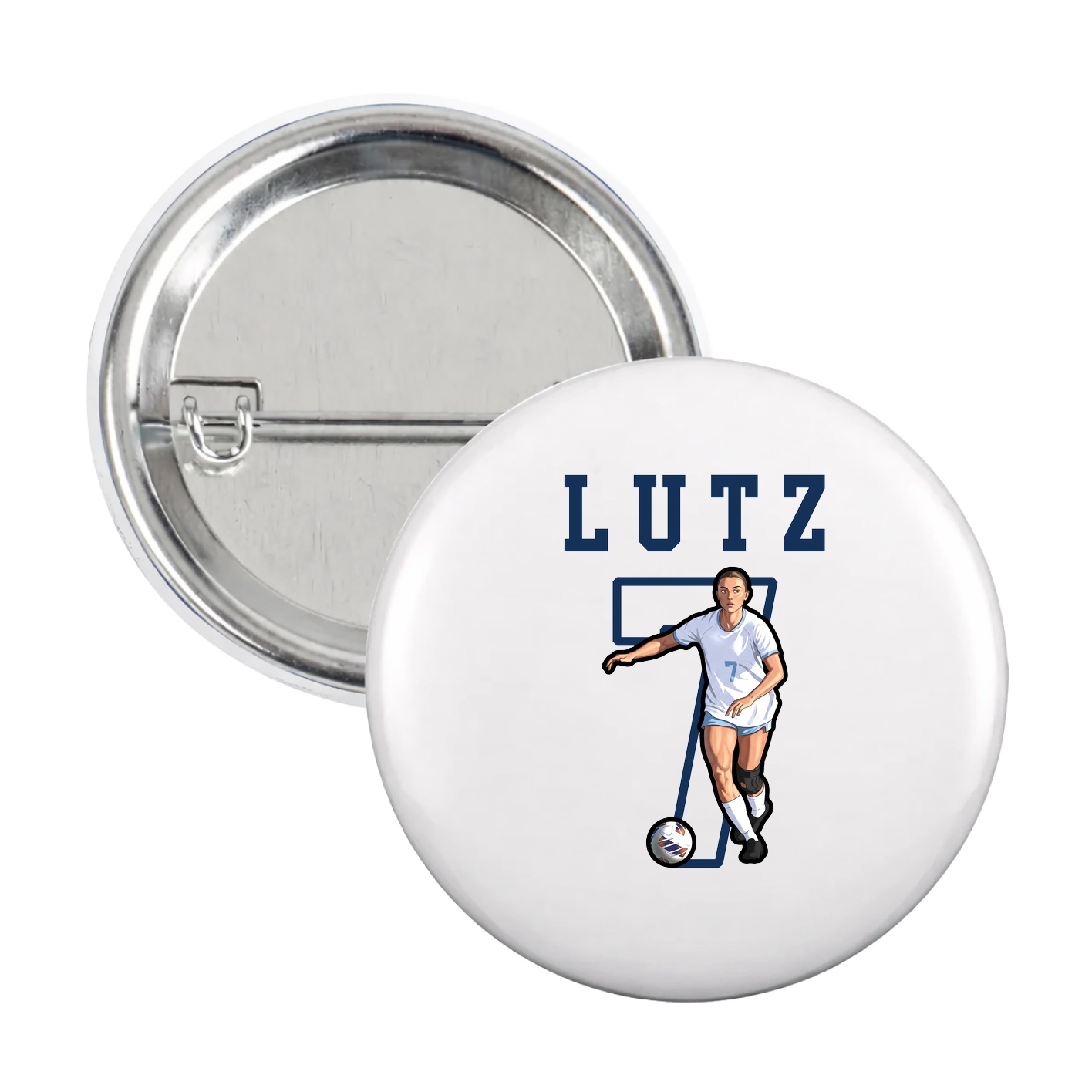 Game Day Button — Shirsey in White
