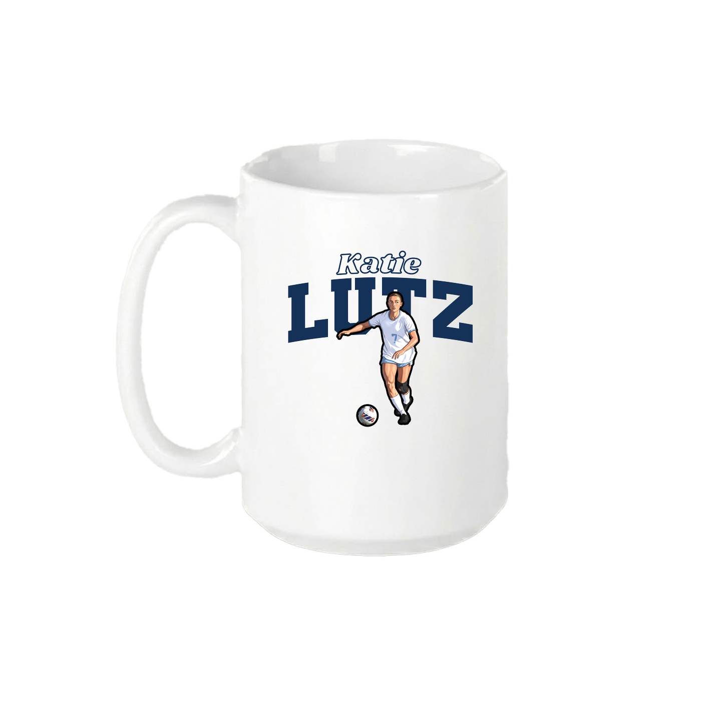 15oz Coffee Mug — Name Arch in White