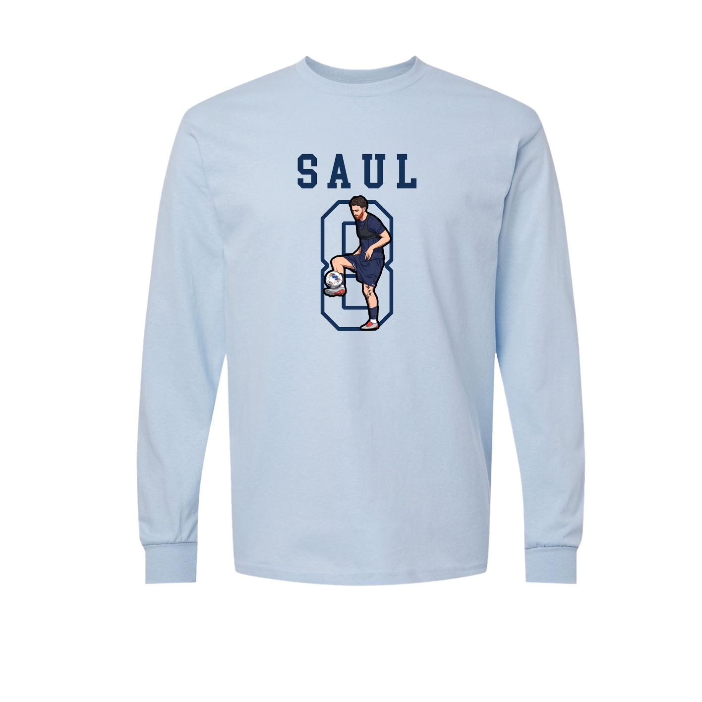 Long Sleeve Tee — Shirsey in Light Blue