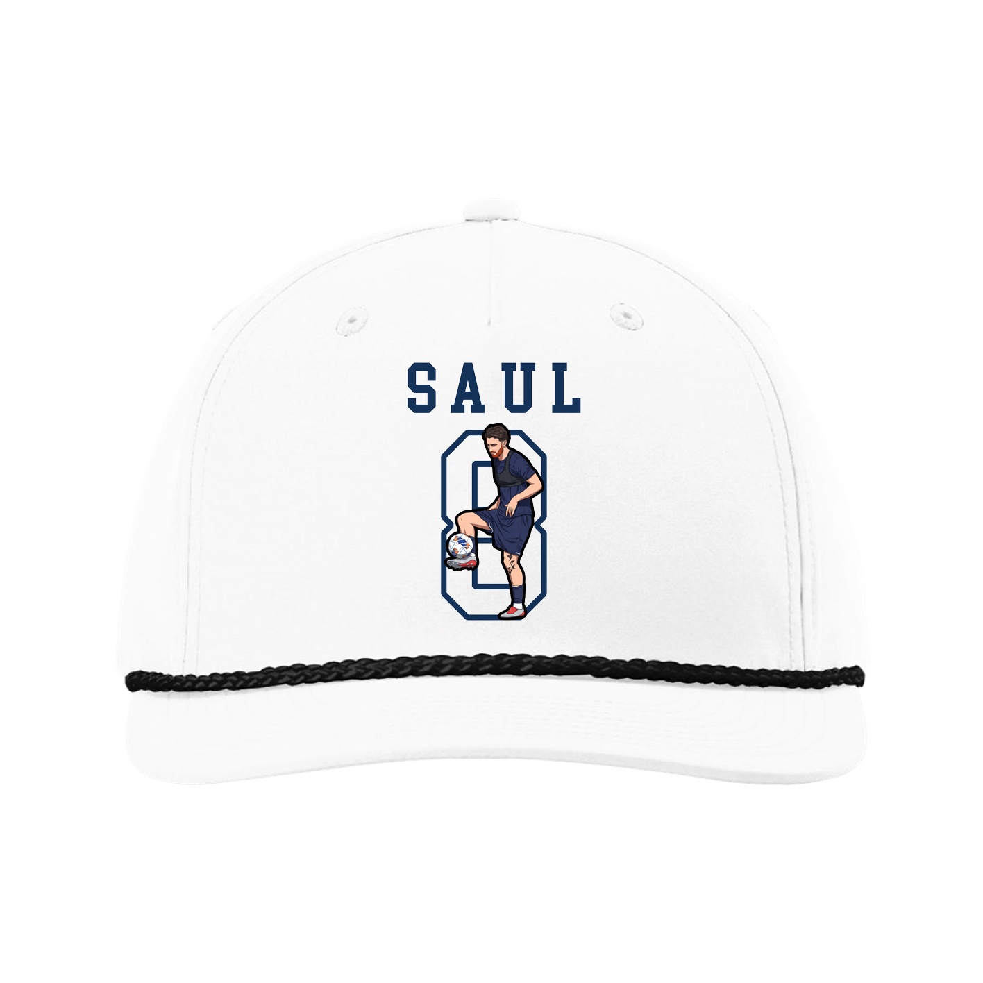Five-Panel Classic Rope Cap — Shirsey in White