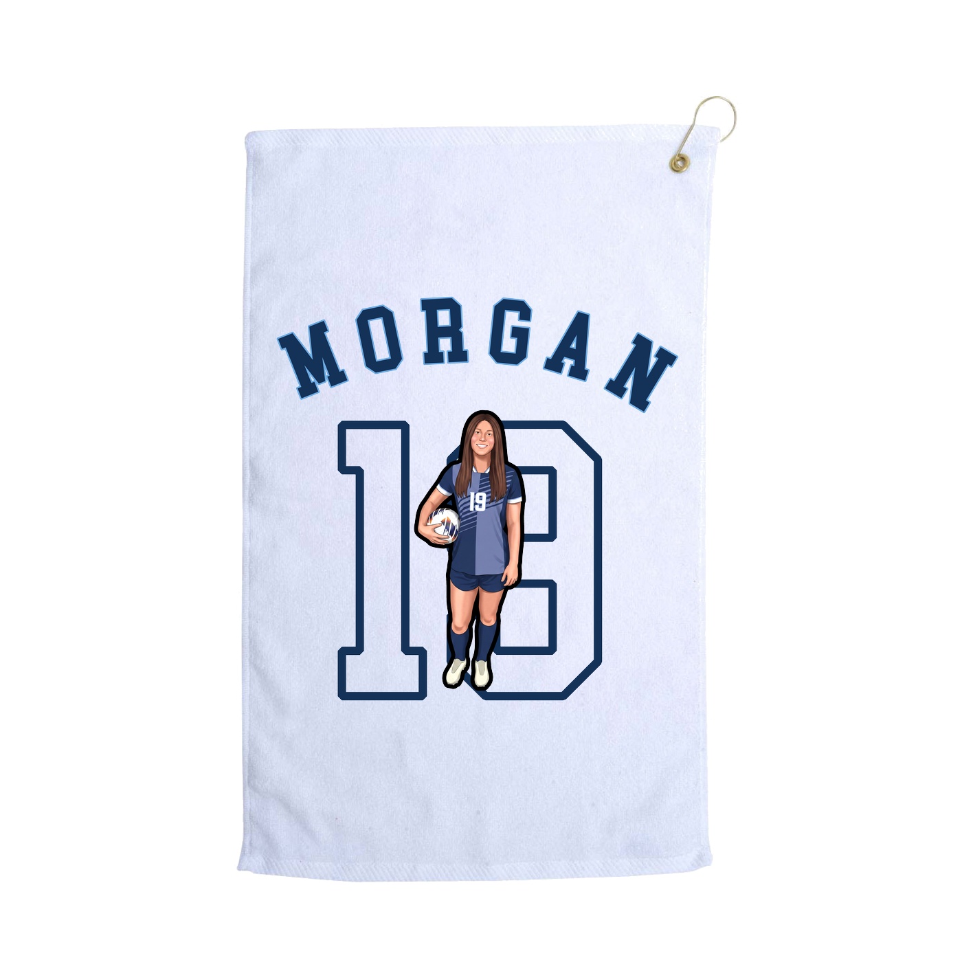 Golf Towel — Shirsey Arch in White