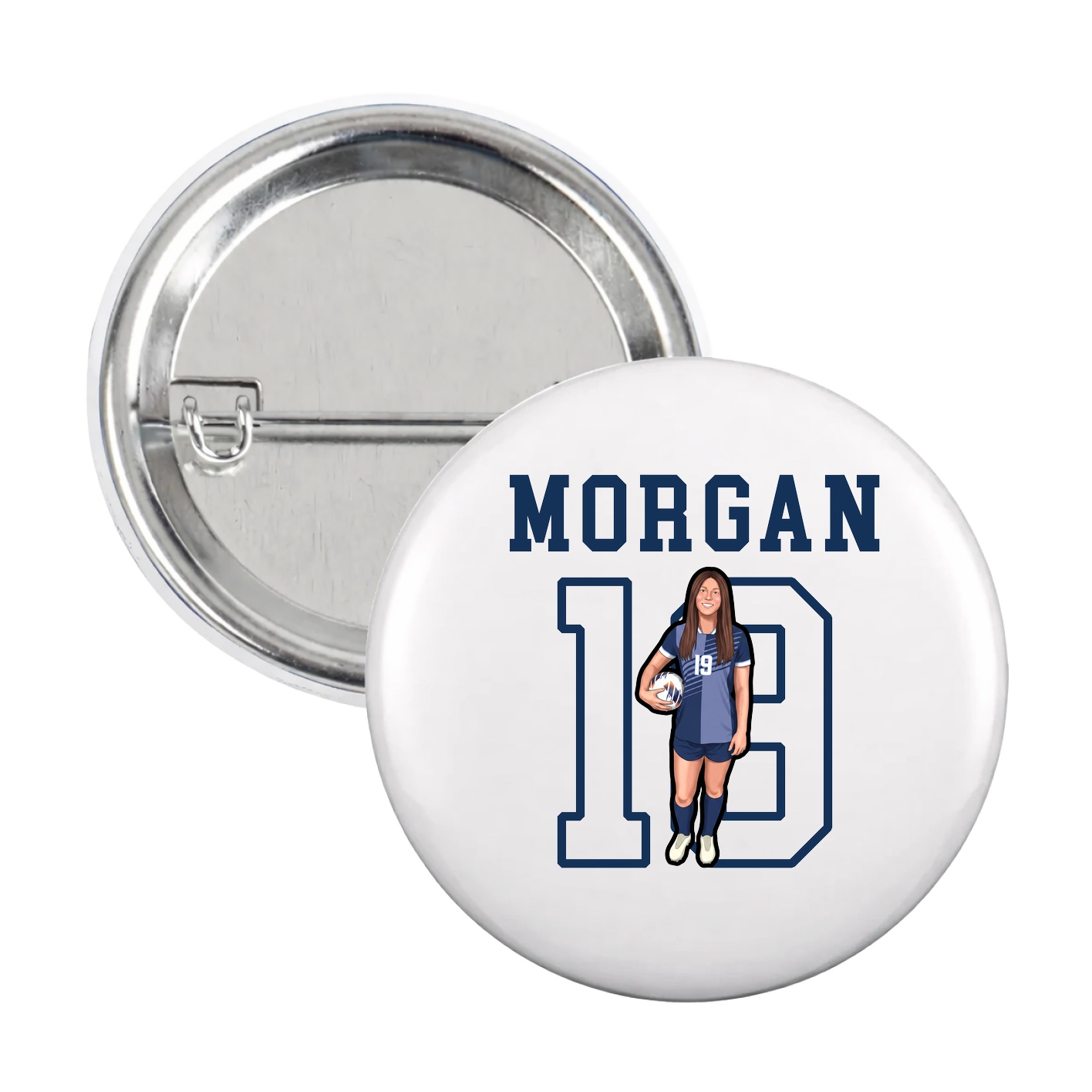 Game Day Button — Shirsey in White