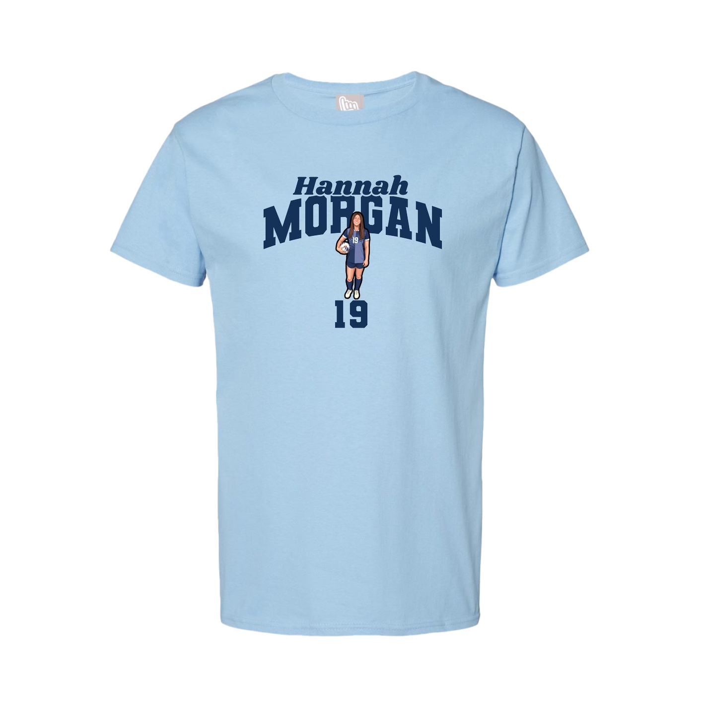 Youth Tee — Signature Arch in Light Blue