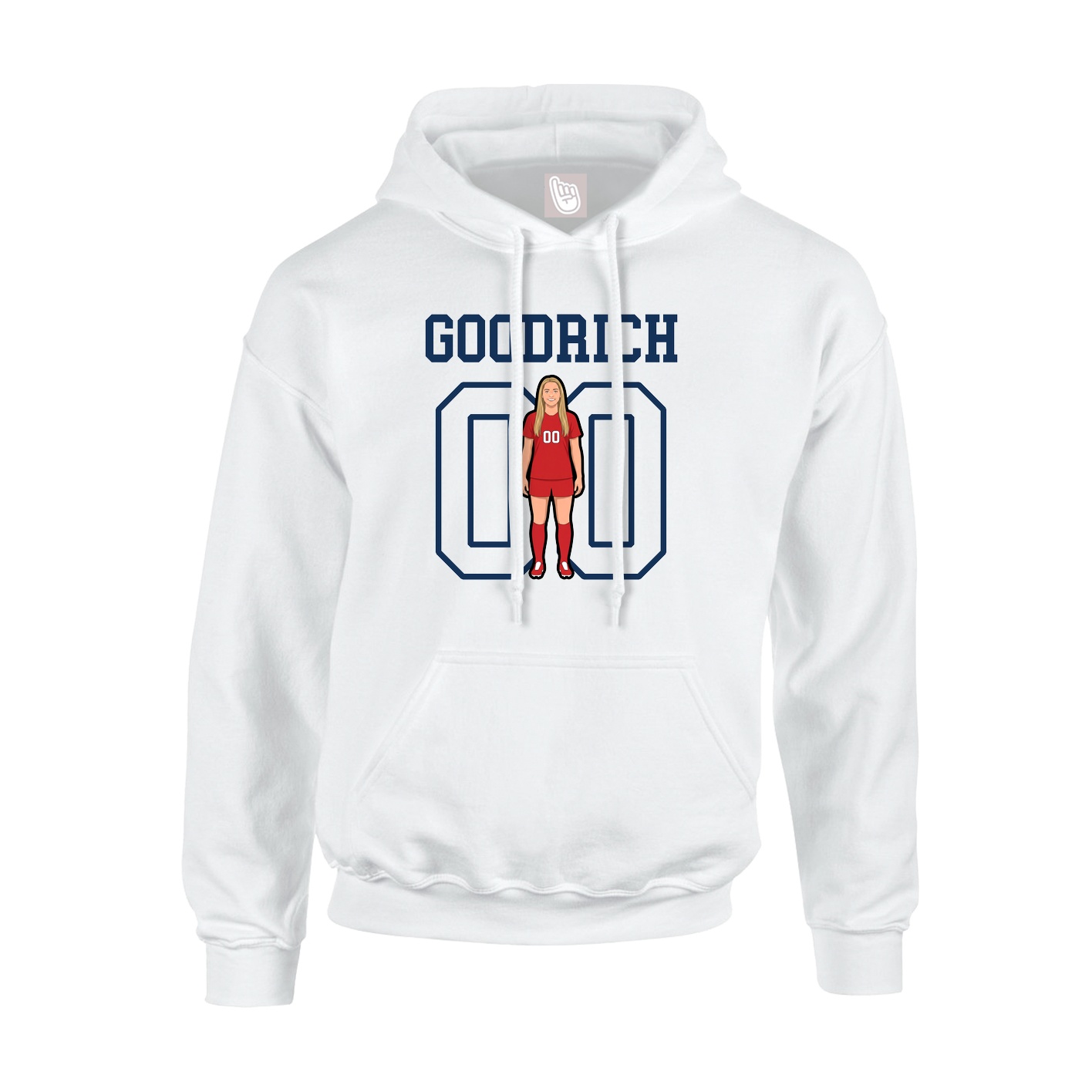 Hoodie — Shirsey in White