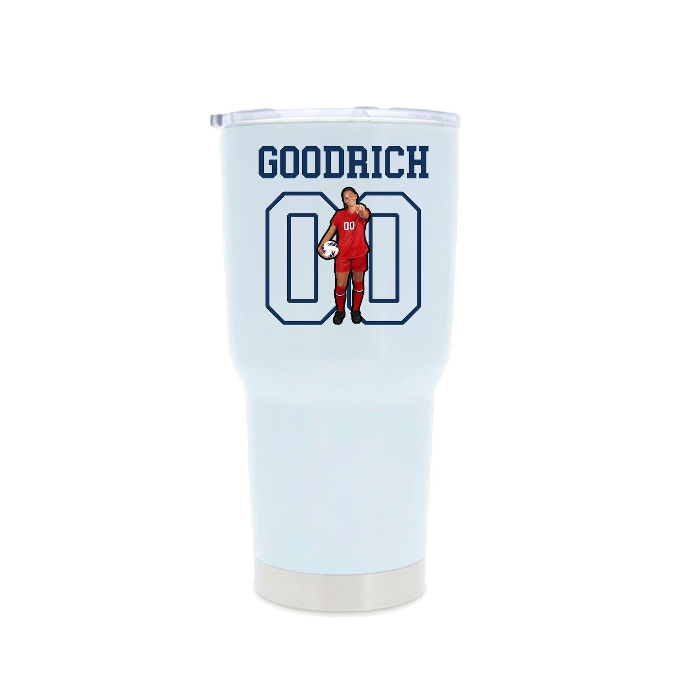 30oz Stainless Steel Tumbler — Shirsey in White