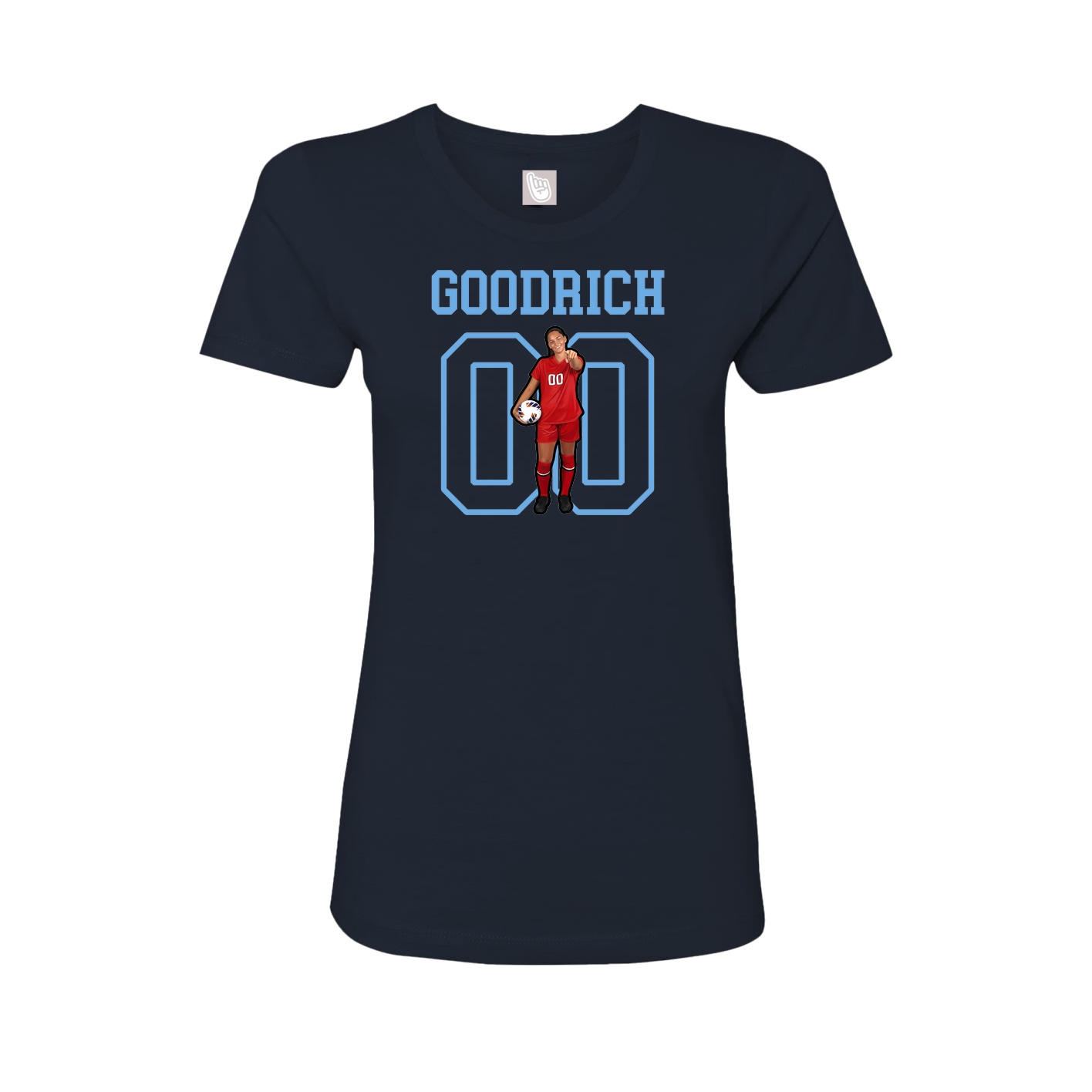 Fitted Women's Tee — Shirsey in Navy