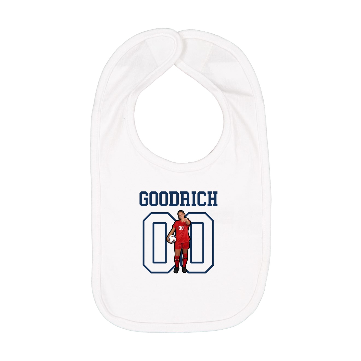 Infant Bib — Shirsey in White