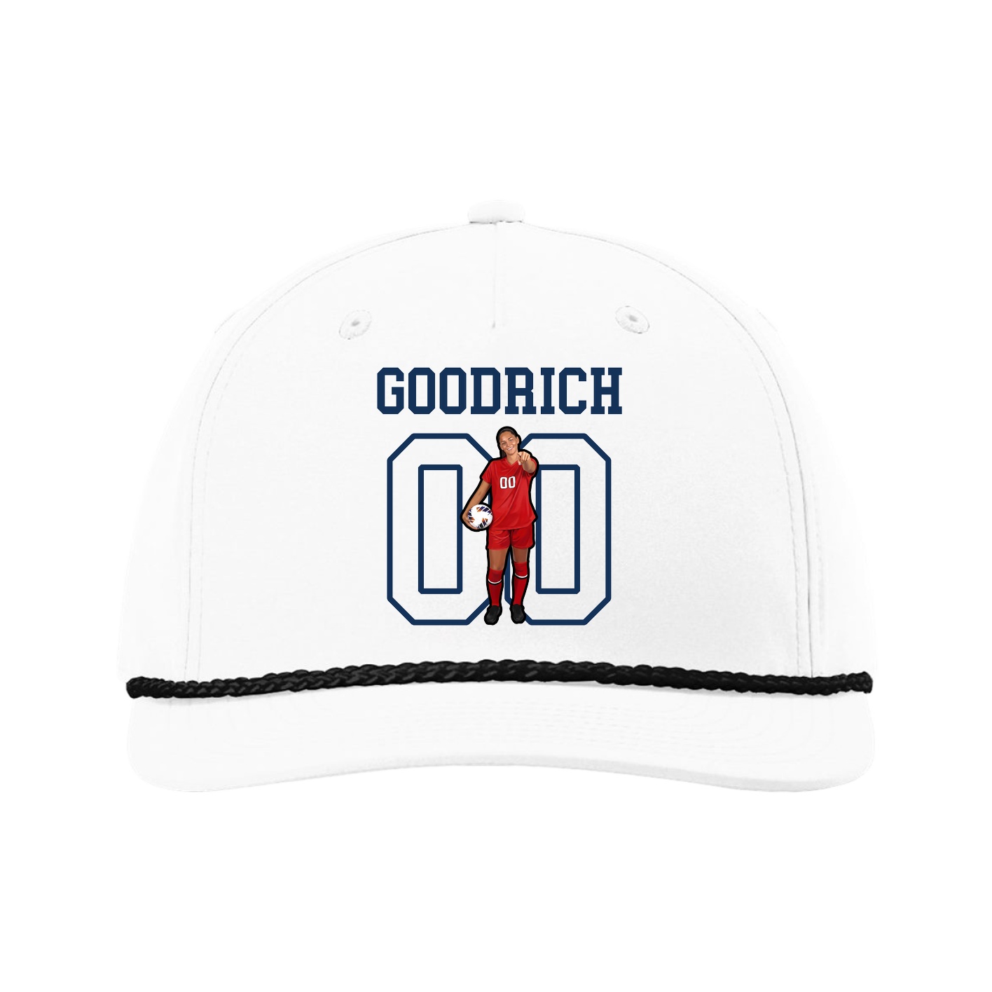 Five-Panel Classic Rope Cap — Shirsey in White
