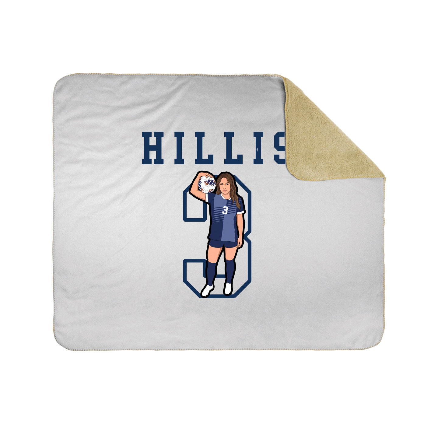 Throw Blanket — Shirsey in White