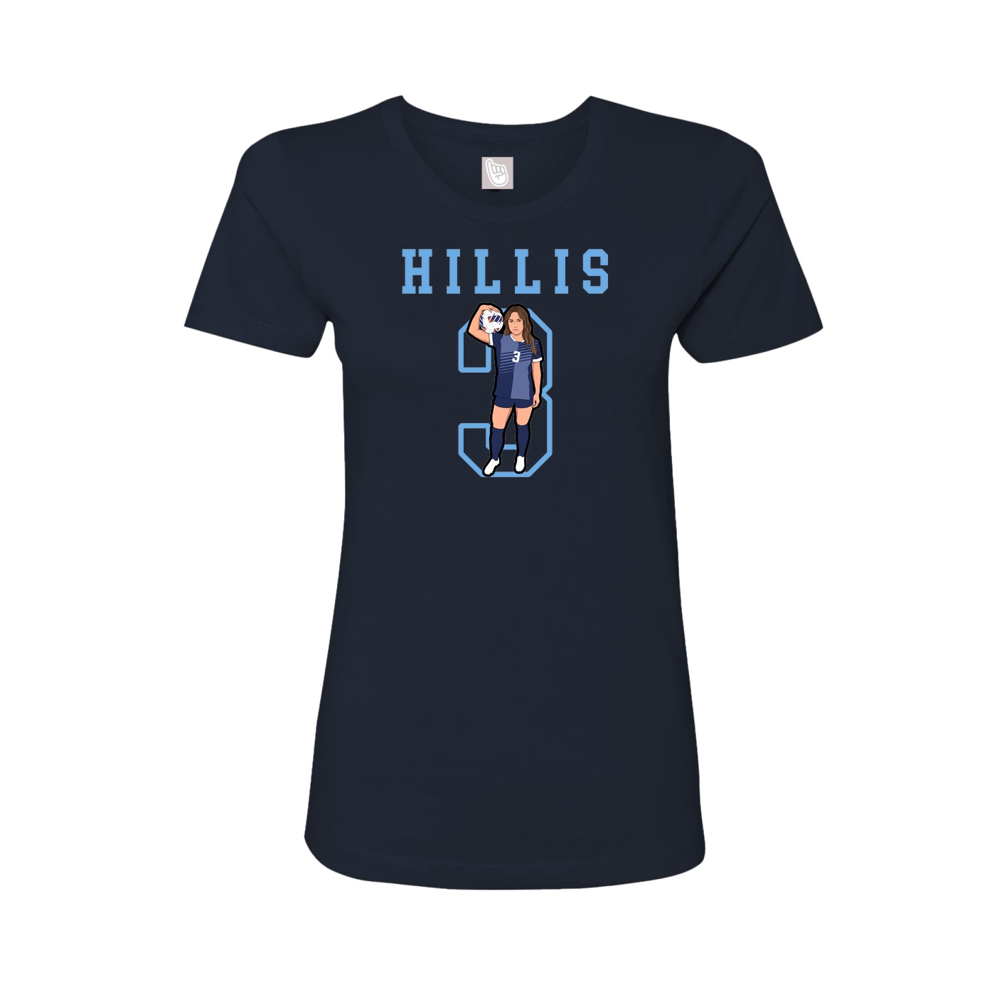 Fitted Women's Tee — Shirsey in Navy