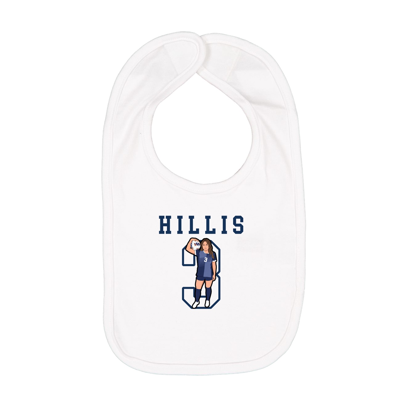 Infant Bib — Shirsey in White
