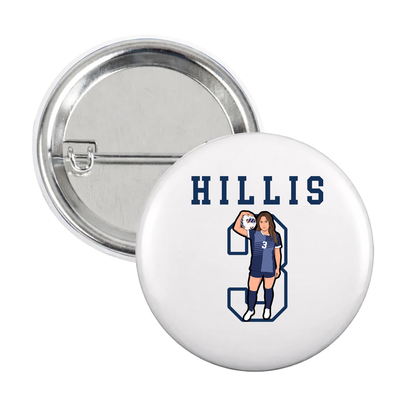 Game Day Button — Shirsey in White