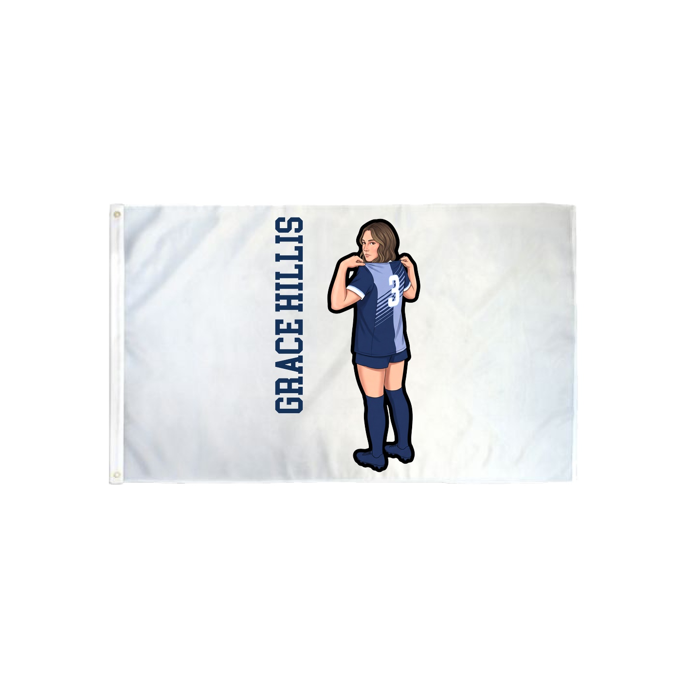 3x5 Flag — Name Vertical in Classic