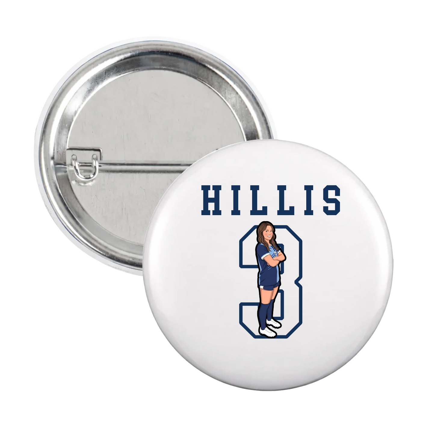 Game Day Button — Shirsey in White