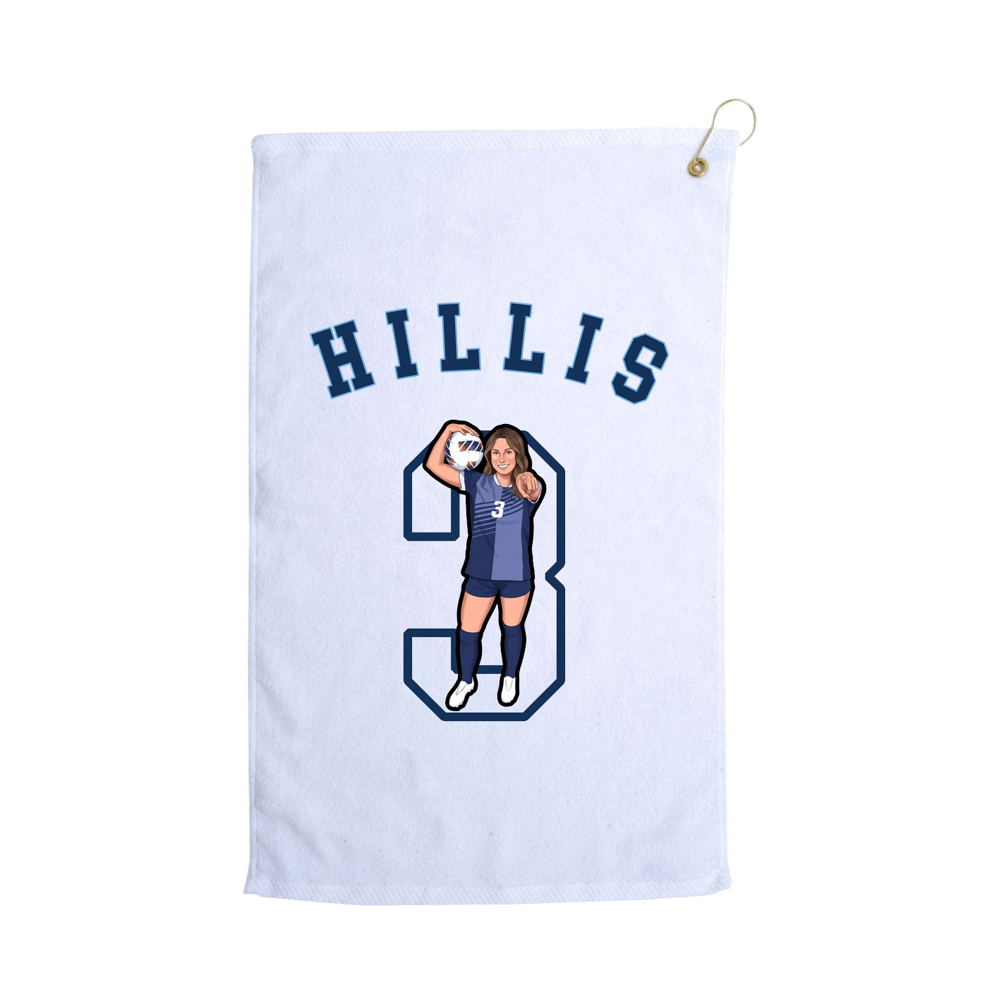 Golf Towel — Shirsey Arch in White