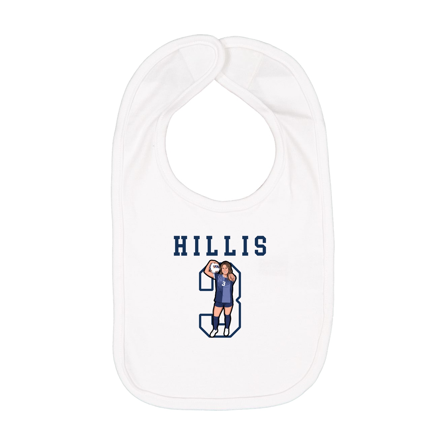 Infant Bib — Shirsey in White