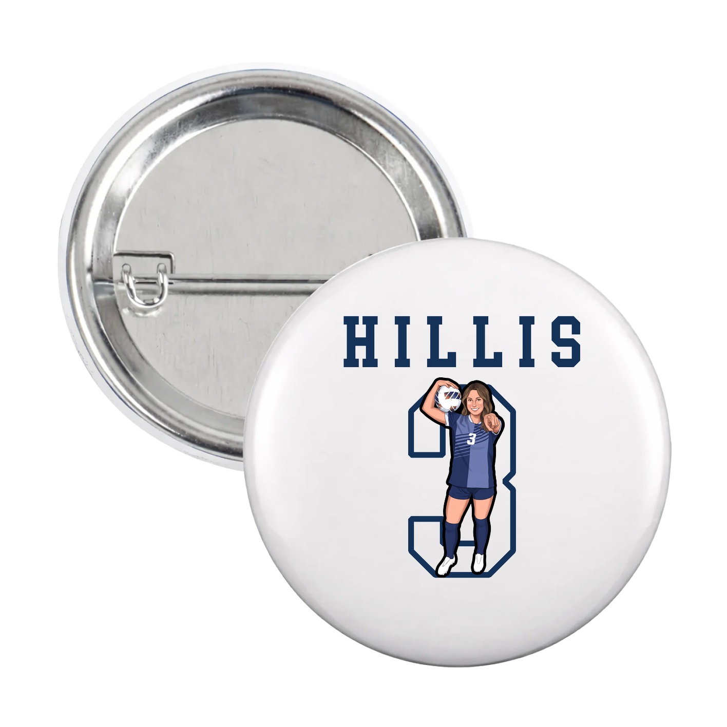 Game Day Button — Shirsey in White