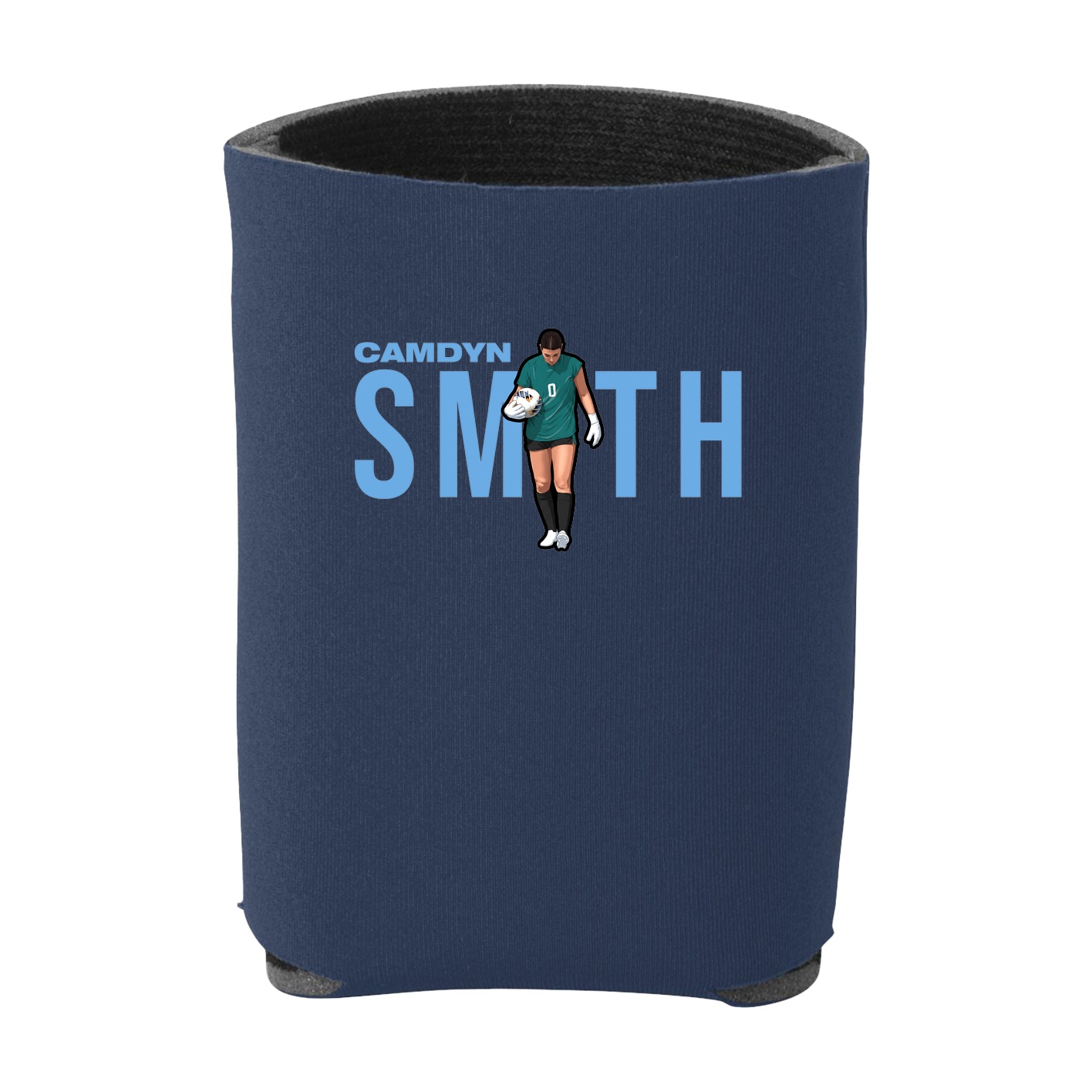 Can Holder — Player Name in Navy