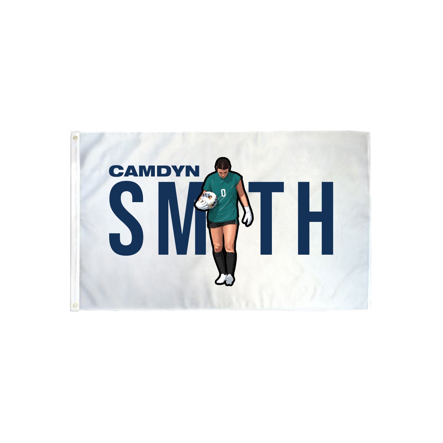 3x5 Flag — Player Name in Classic