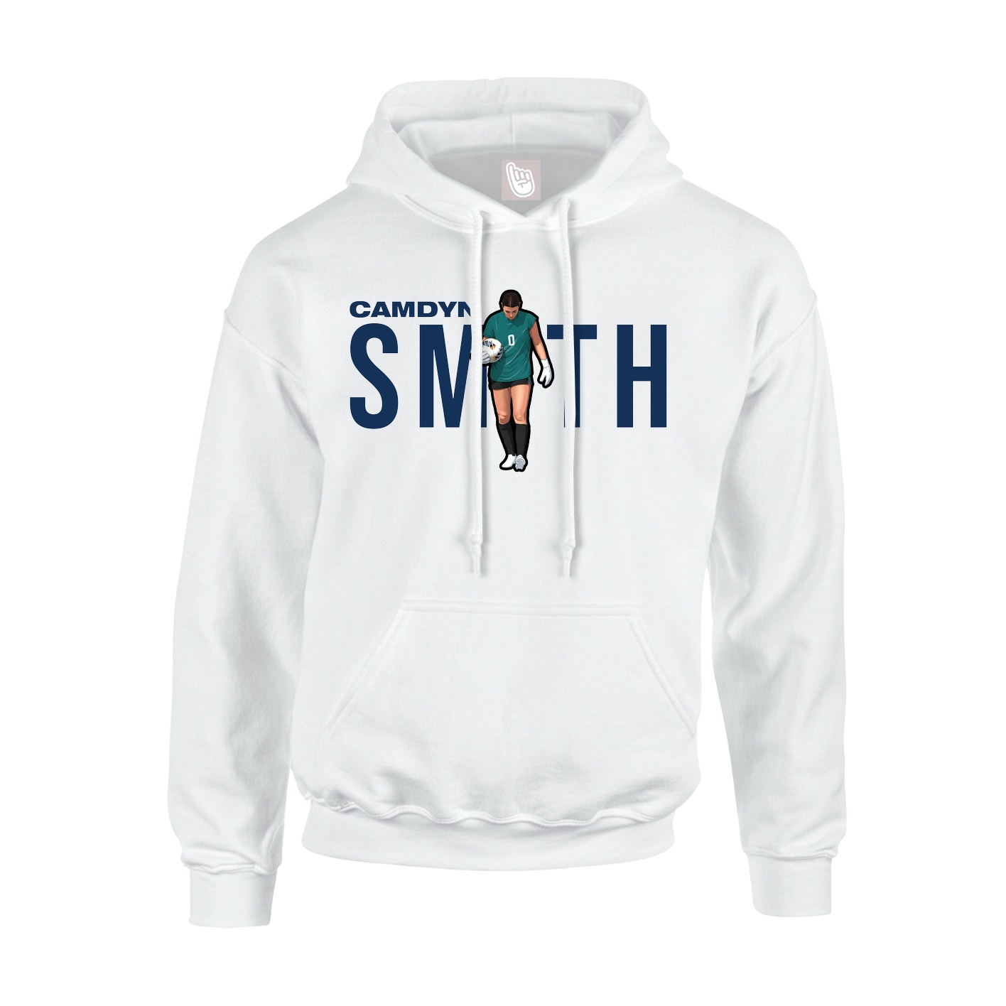 Hoodie — Player Name in White