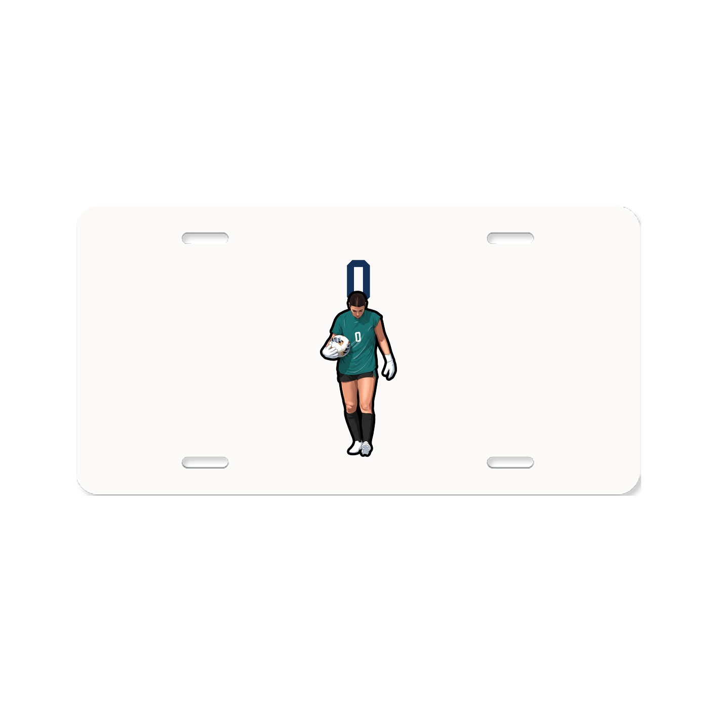 License Plate — Number Top in Classic