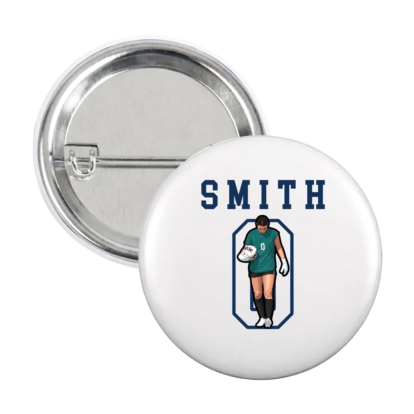 Game Day Button — Shirsey in White