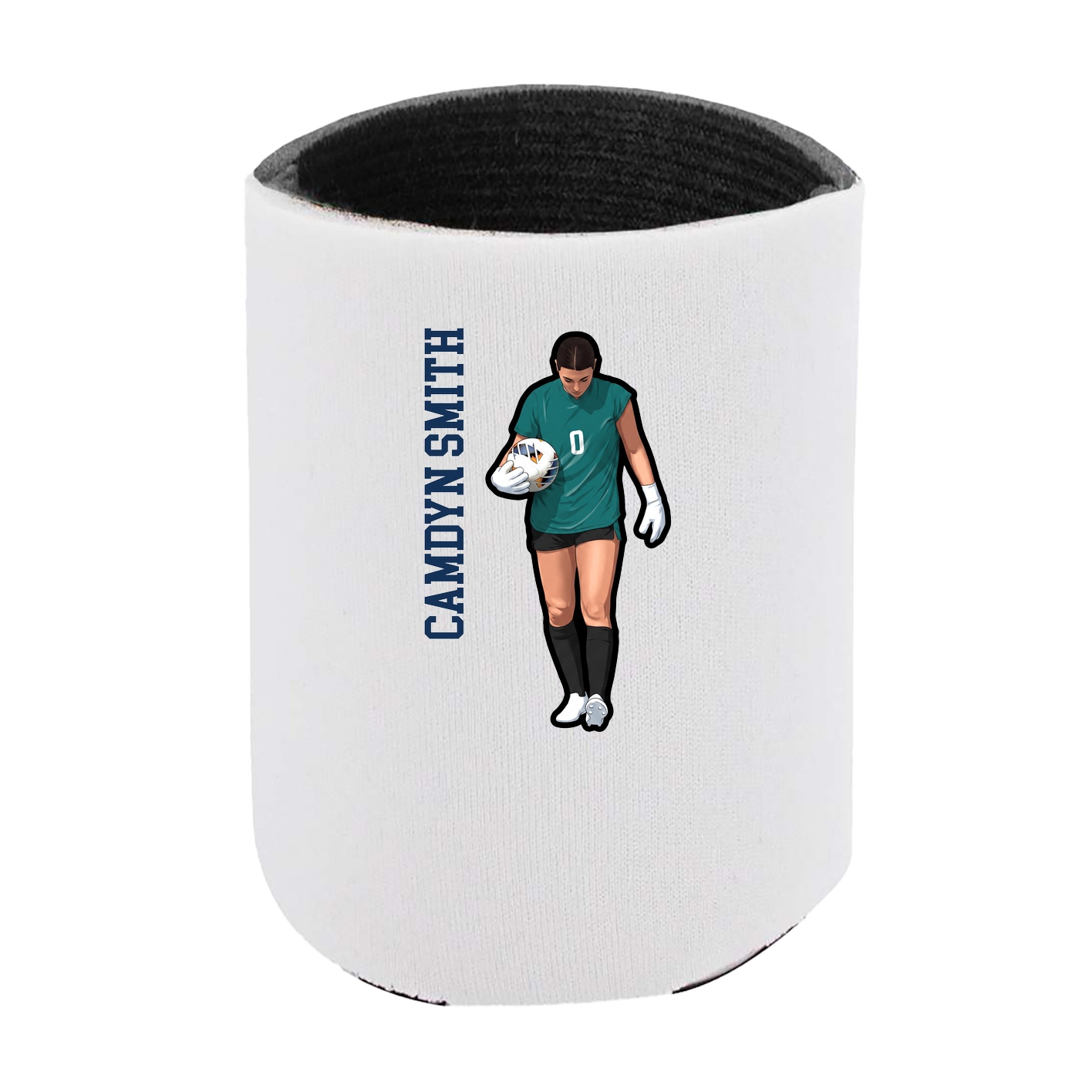 Can Holder — Name Vertical in White