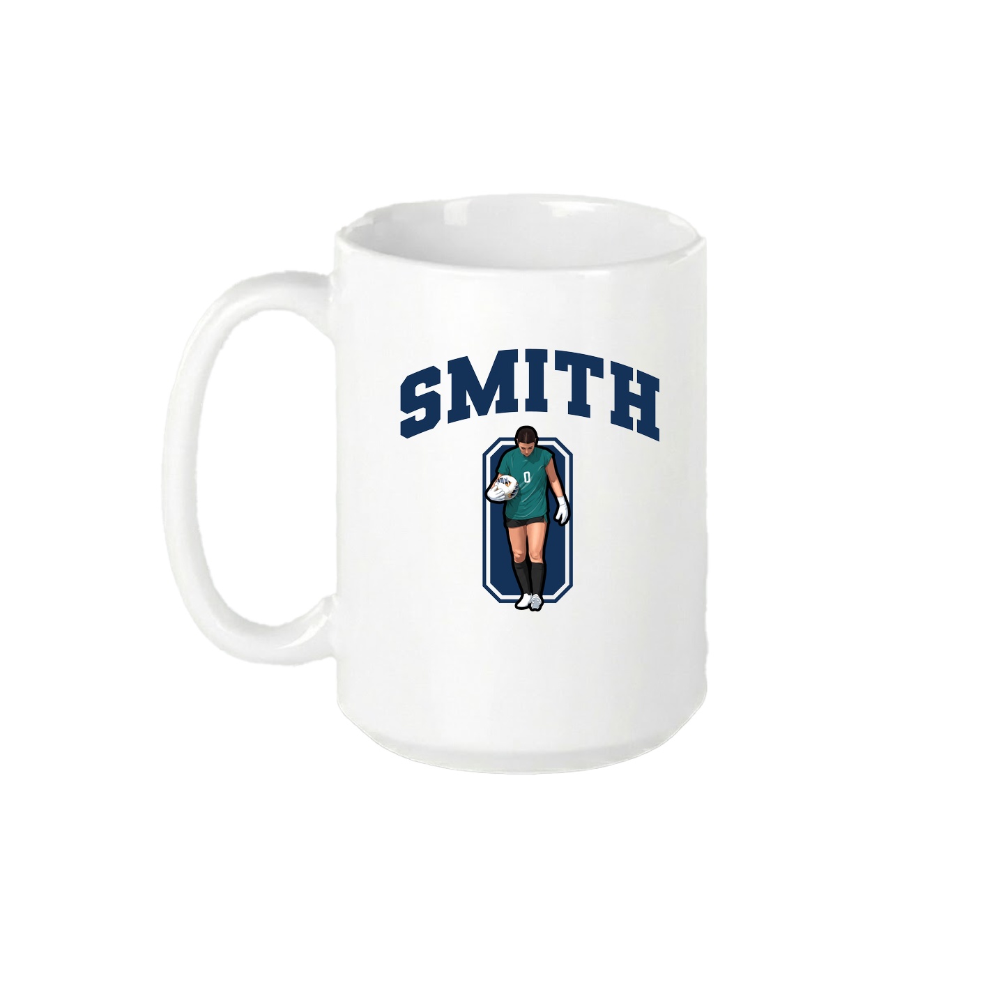 15oz Coffee Mug — Number in White