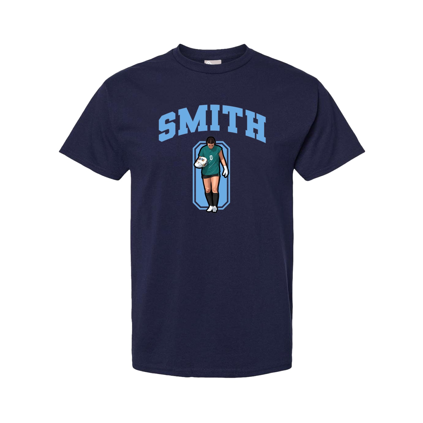 Youth Tee — Number in Navy
