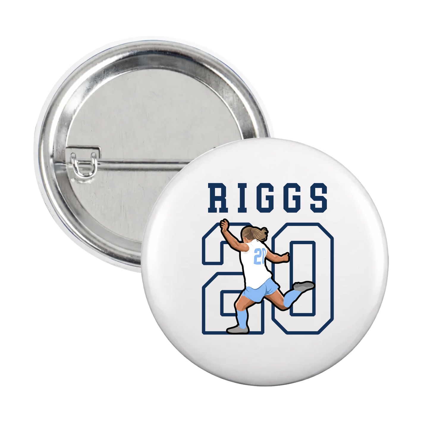 Game Day Button — Shirsey in White