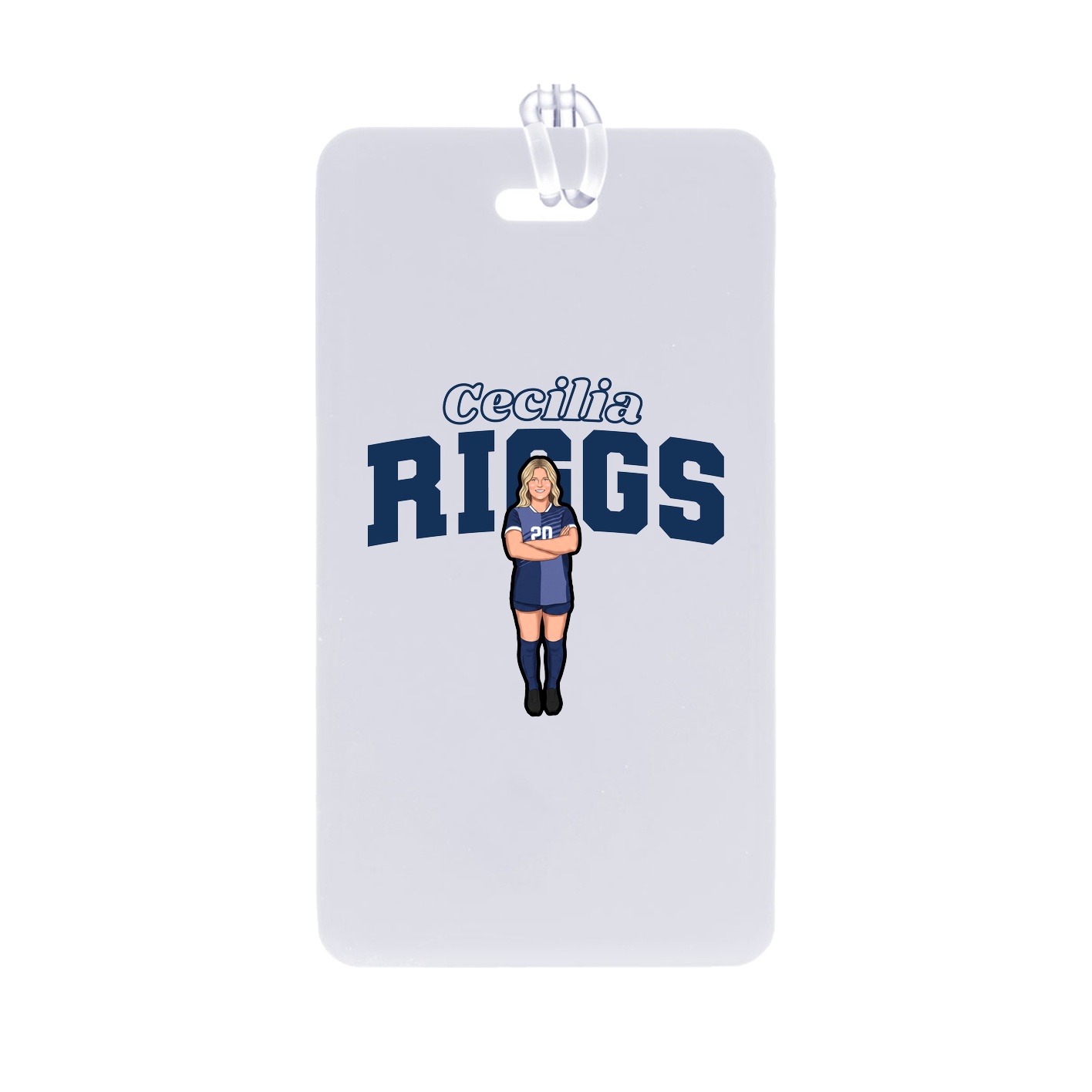 Bag Tag — Name Arch in Classic