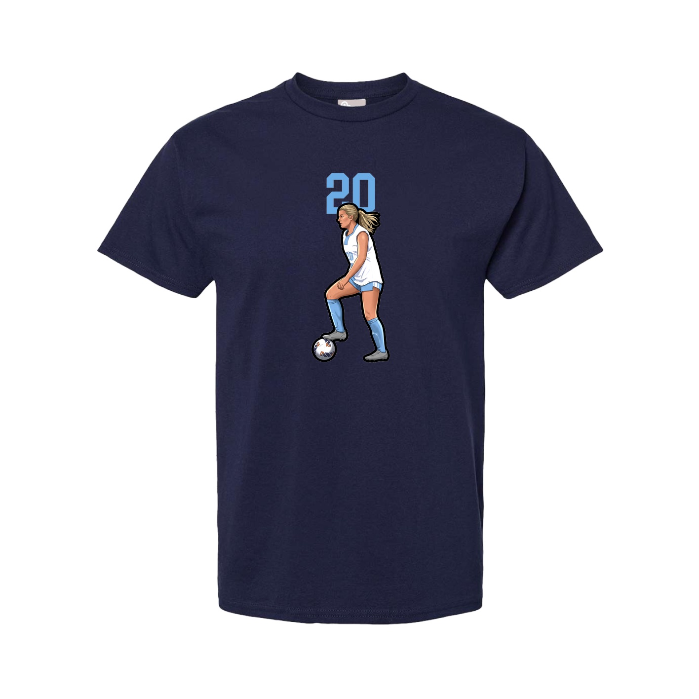Tee — Number Top in Navy