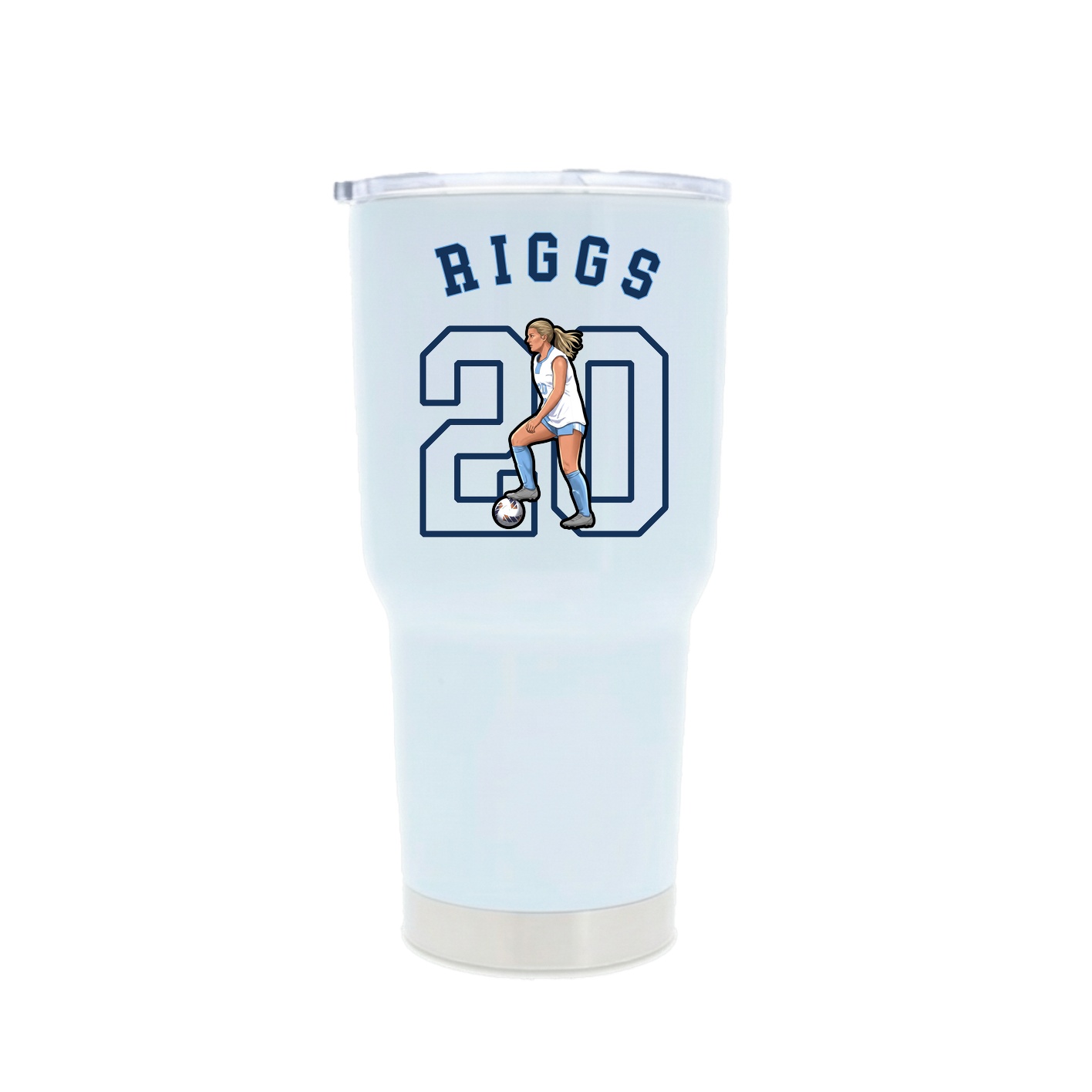 30oz Stainless Steel Tumbler — Shirsey Arch in White